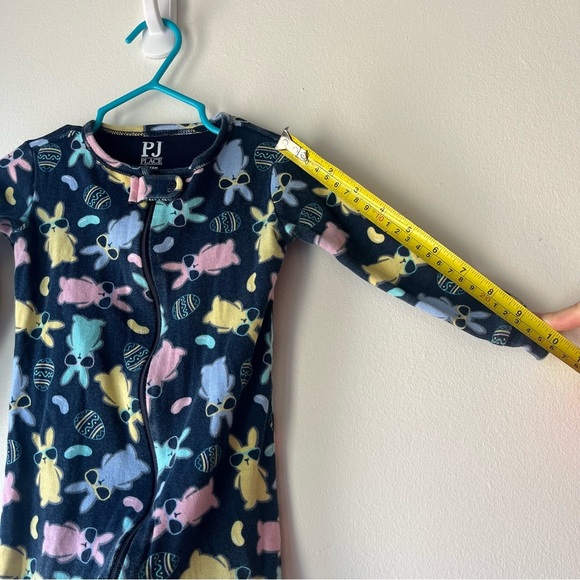 🌼 5/$25 PJ Place Baby Girl Boy Easter Bunny Pajamas Sleeper 18-24M Footed Cotton - Picture 7 of 11